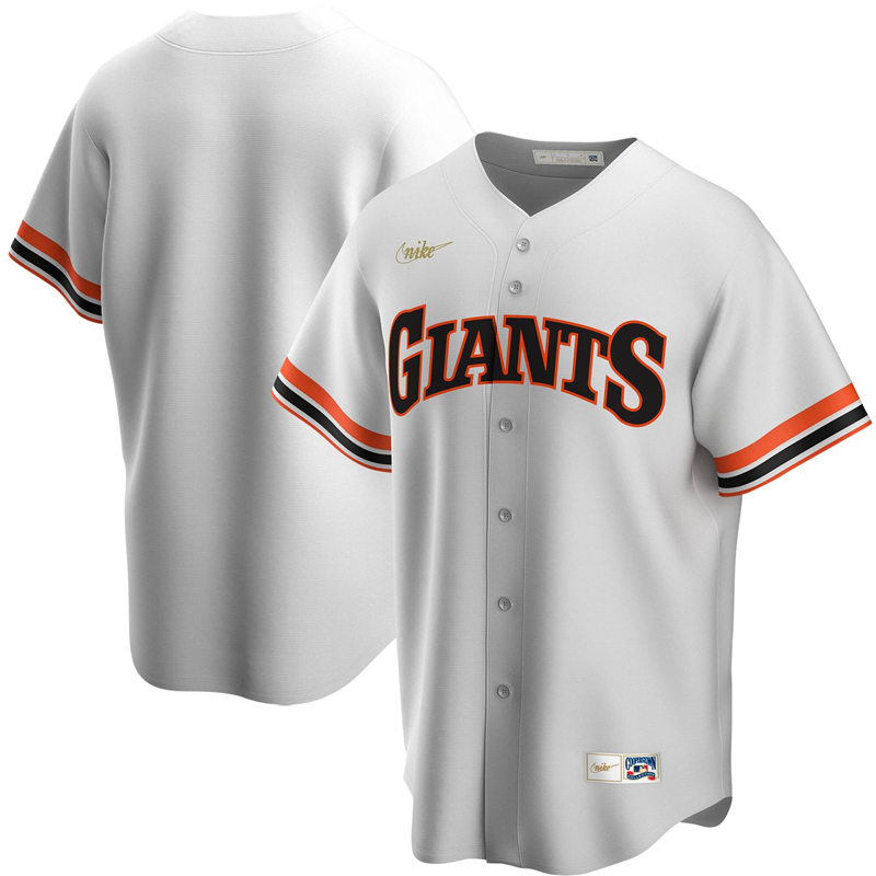 2020 MLB Men San Francisco Giants Nike White Home Cooperstown Collection Team Jersey 1